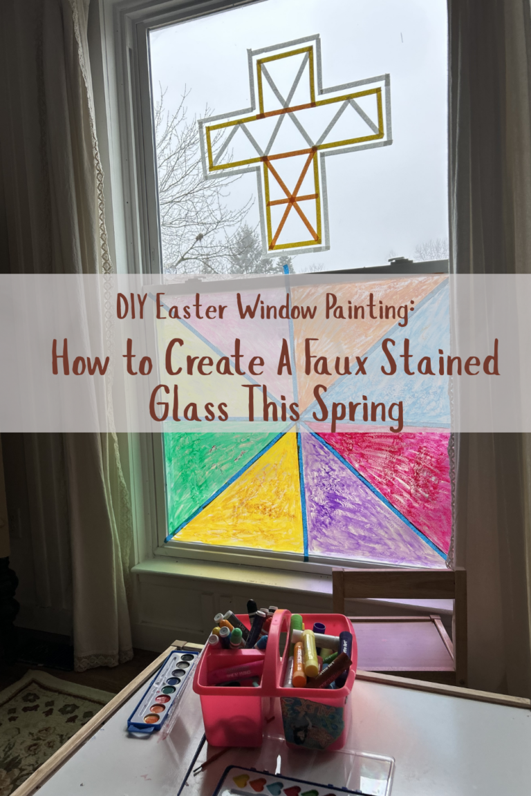 DIY Easter Window Painting: How to Create A Faux Stained Glass This Spring